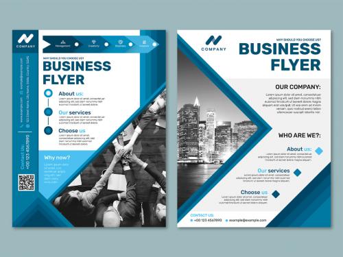 Adobe Stock - Foldable Business Flyer Design Layout - 436243338