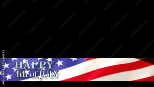 Adobe Stock - Bold 4th of July Lower Third - 436261692