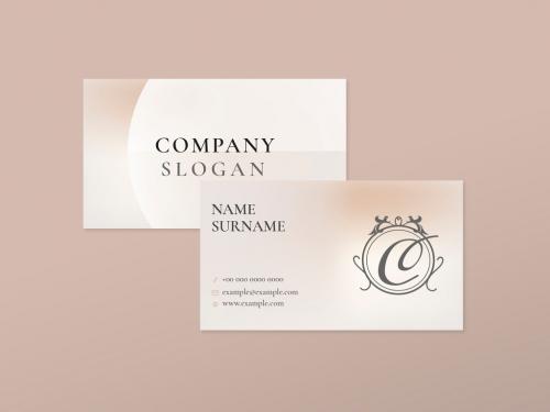 Adobe Stock - Business Card Layout for Beauty Brand - 437075344
