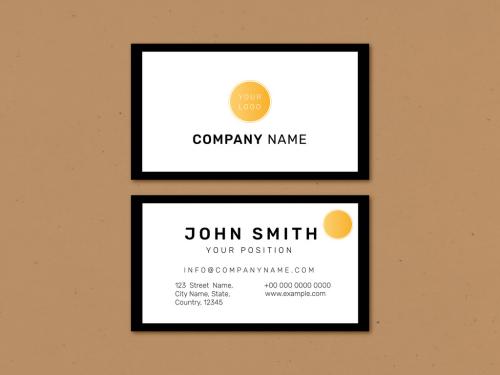 Adobe Stock - Elegant Business Card Layout in White - 437075397