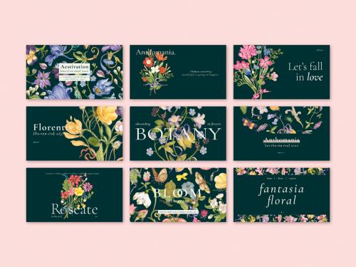Adobe Stock - Editable Aesthetic Floral Layout for Blog Banner - 437267700