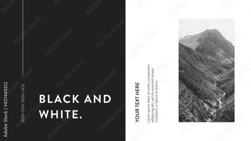 Adobe Stock - Black and White Slideshow - 437440212