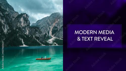 Adobe Stock - Modern Media and Text Reveal with Wipe - 437465627