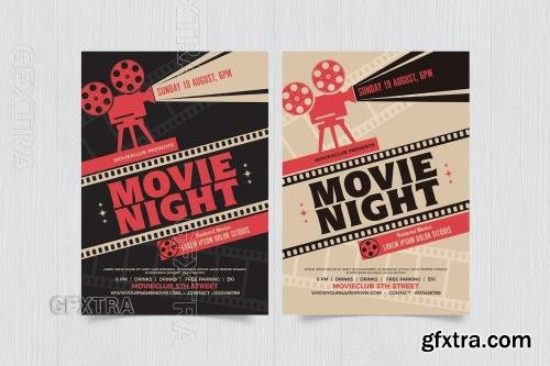 Movie Night Flyer RBCUV4S