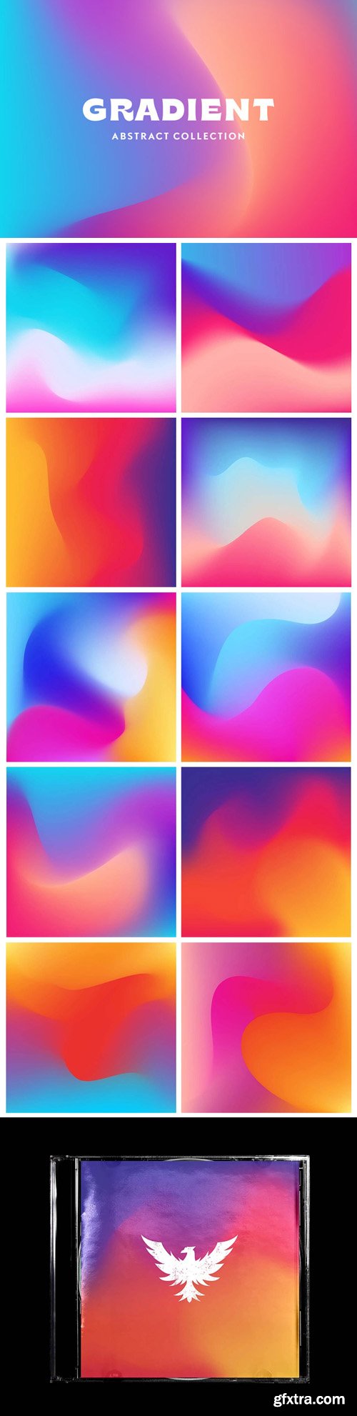 Abstract Gradient Textures for Illustrator