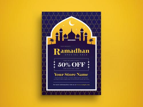 Adobe Stock - Ramadhan Sale Flyer Layout - 438720180
