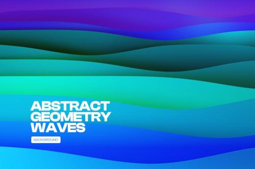 3D Abstract Geometry Wave Background
