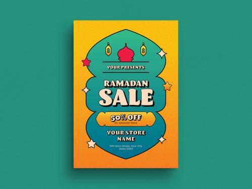 Adobe Stock - Ramadan Sale Flyer Layout - 440176565