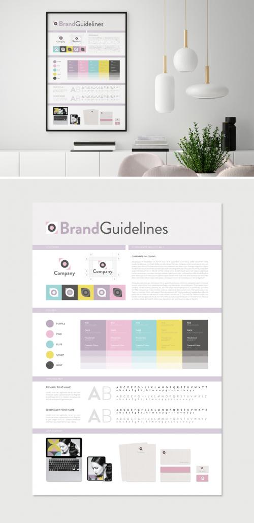 Adobe Stock - Brand Guidelines Poster Layout - 441238361