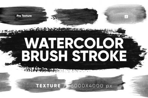 30 Watercolor Brush Stroke Texture HQ