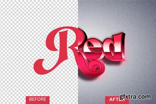 Red Text Effect B78FRG5