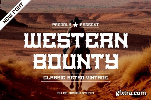Western Bounty - Classic Typeface Font 626T8AW