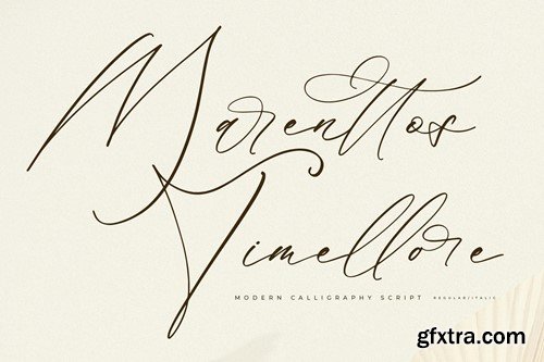 Marenttos Timellore Modern Calligraphy Font A3QFFAY