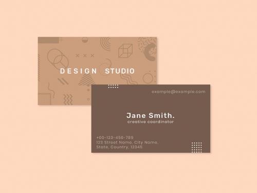 Adobe Stock - Neo Memphis Business Card Layout - 441407926