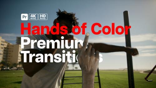Videohive - Premium Transitions Hands of Color for Premiere Pro - 50807753