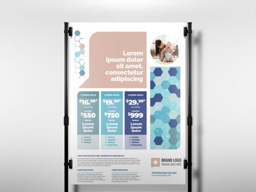 Adobe Stock - Health Insurance Poster Flyer Layout - 442380697