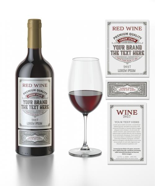 Adobe Stock - Vintage Wine Label - 442406751