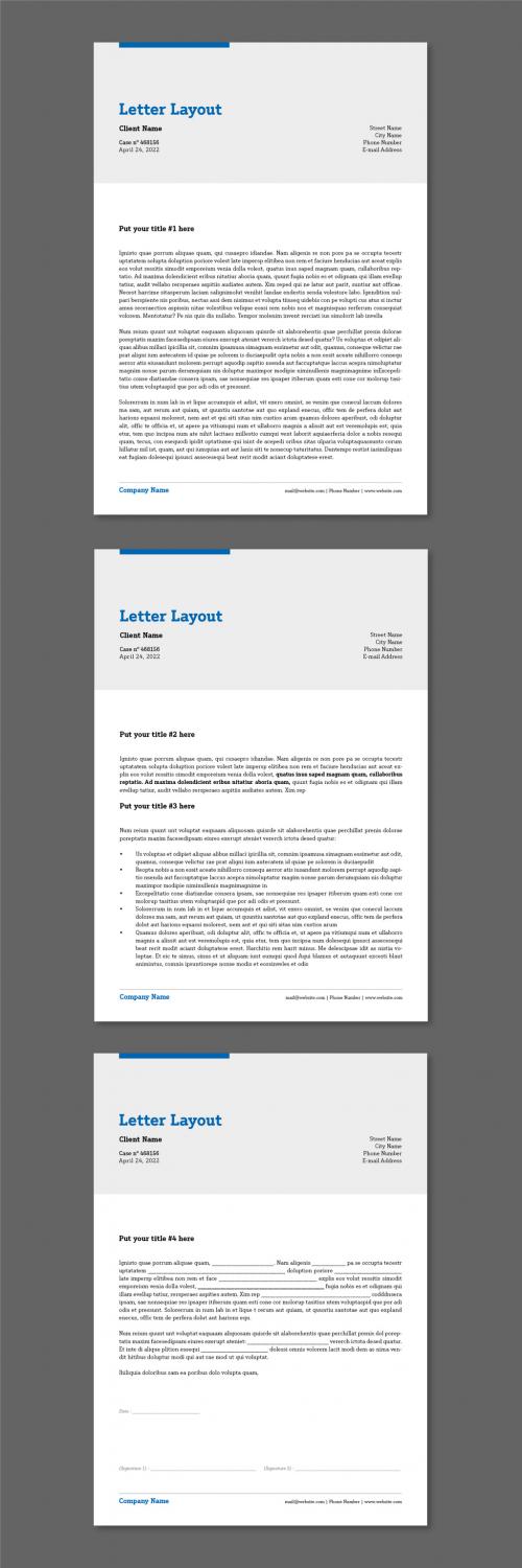 Adobe Stock - Contract Letter Layout - 442548436
