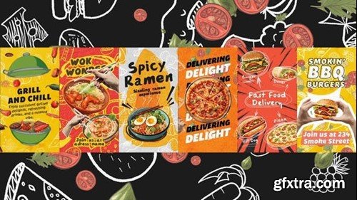 Videohive Food Vertical Posters Pack 50834390