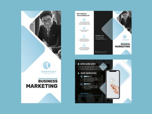 Adobe Stock - Business Brochure Template for Marketing Company - 442950647