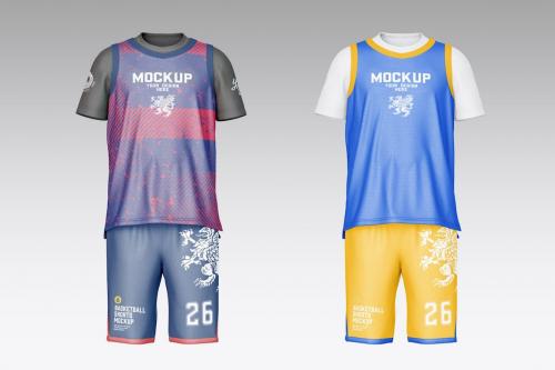 Kit Basketball with Internal T-shirt Mockup