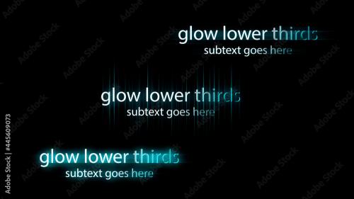 Adobe Stock - Cool Shine Glowing Lower Thirds - 445609073