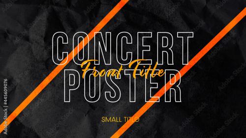 Adobe Stock - Concert Poster Title - 445609076