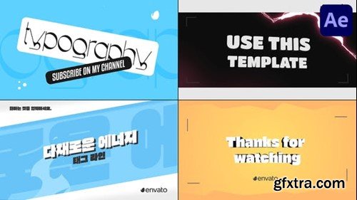 Videohive Flash FX Typography Titles for After Effects 50874311