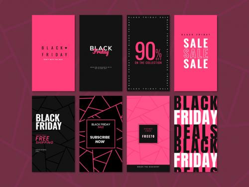 Adobe Stock - Black Friday Sale Template Banner - 445623084