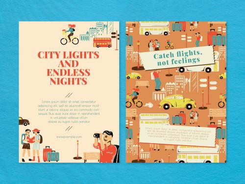 Adobe Stock - Editable City Tour Travel Poster Layout - 445623099