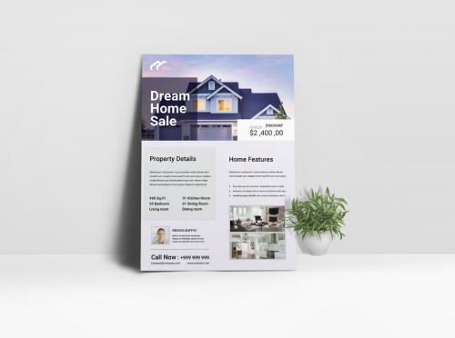 Adobe Stock - Real Estate Flyer Layout - 447304507