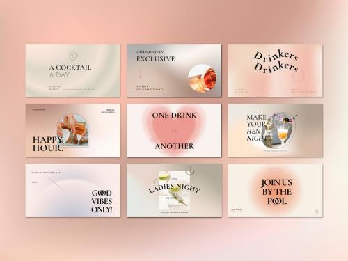 Adobe Stock - Business Card Layout with Line Art Logo Set - 447310526