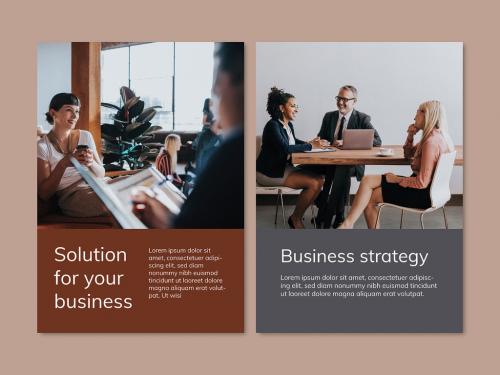 Adobe Stock - Business Meeting Poster Layout - 447779494