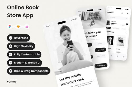 Yomue - Online Book Store Mobile App