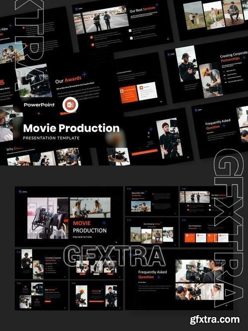 Movie Production Presentation Template PowerPoint N3LESGB