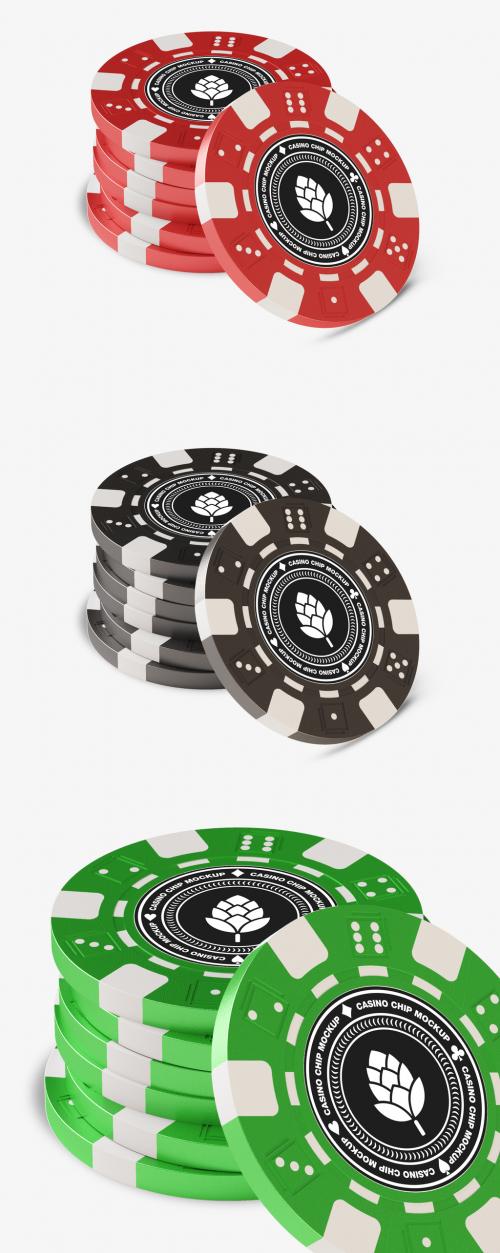 Adobe Stock - Poker Chips Mockup - 450203415
