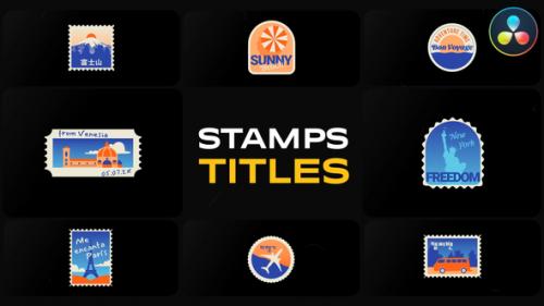 Videohive - Stamps Titles | DaVinci Resolve - 50841851