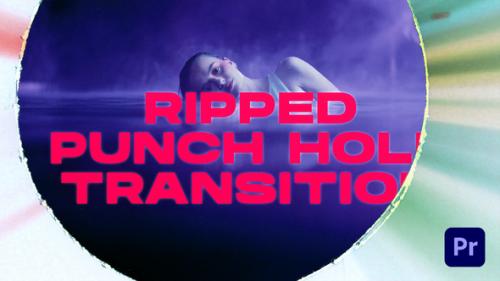 Videohive - Ripped Punch Hole Transitions | Premiere Pro - 50858398