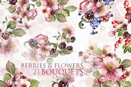 Berries & Flowers 21 BOUQUETS