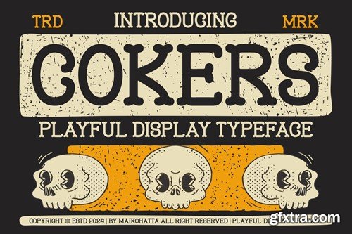 Cokers - Playful Display Typeface D4BJQ59