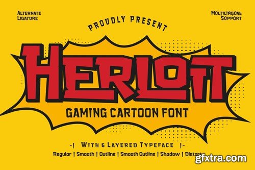 Herloit - Gaming Display Font 8YA8HVF