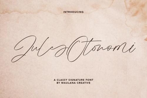 Jules Otonomi Classy Signature Font
