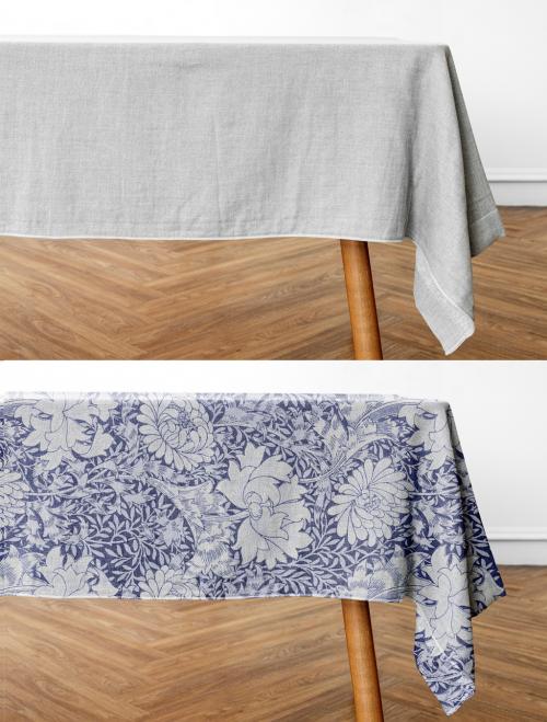 Adobe Stock - Tablecloth Mockup in Dining Room - 451684805