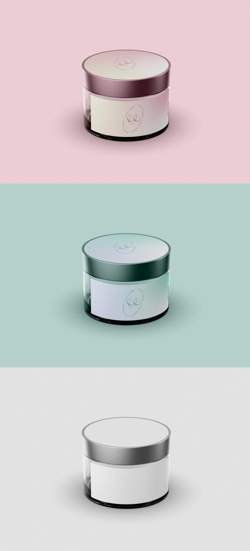 Adobe Stock - Cosmetic Jar Mockup - 452599080