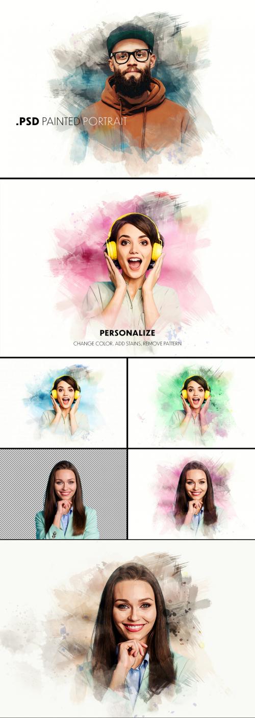 Adobe Stock - Paint Art Portrait Effect - 452613406