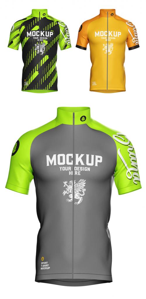 Adobe Stock - Cycling Jersey Mockup - 452796800