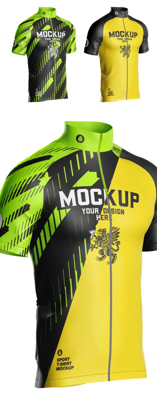 Adobe Stock - Cycling Jersey Mockup - 452796824