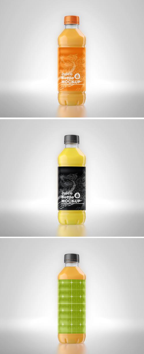 Adobe Stock - Plastic Juice Bottle Mockup - 452796826