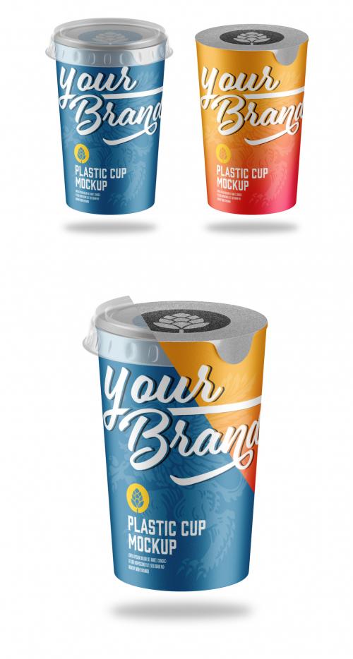 Adobe Stock - Yogurt Cup Mockup - 452796844