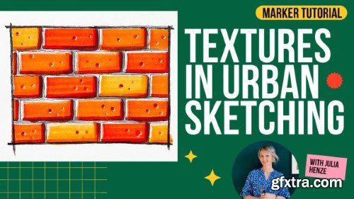 Marker Textures in Urban Sketching: Techniques for Roofs & Brick Walls